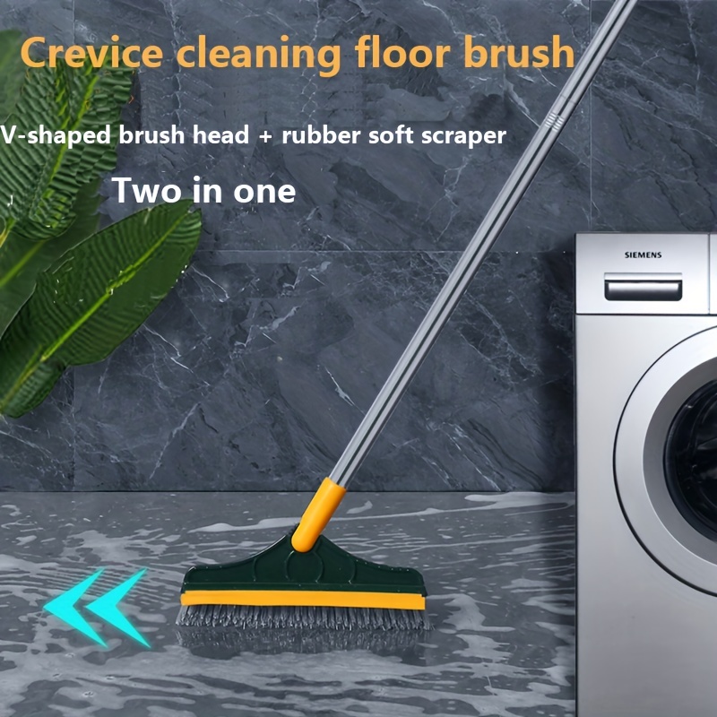 4 in1 Scrubber Brush Bathroom Kitchen Floor Scrubbing Brush with V