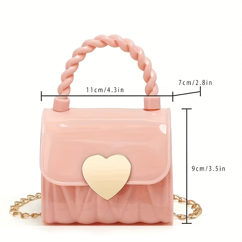 Pink and White Jelly Purse Cute Cross-body Bags