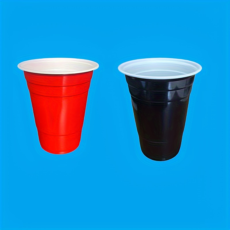 100pcs / Set Of 450ml Red Disposable Plastic Cup Party Cup Bar