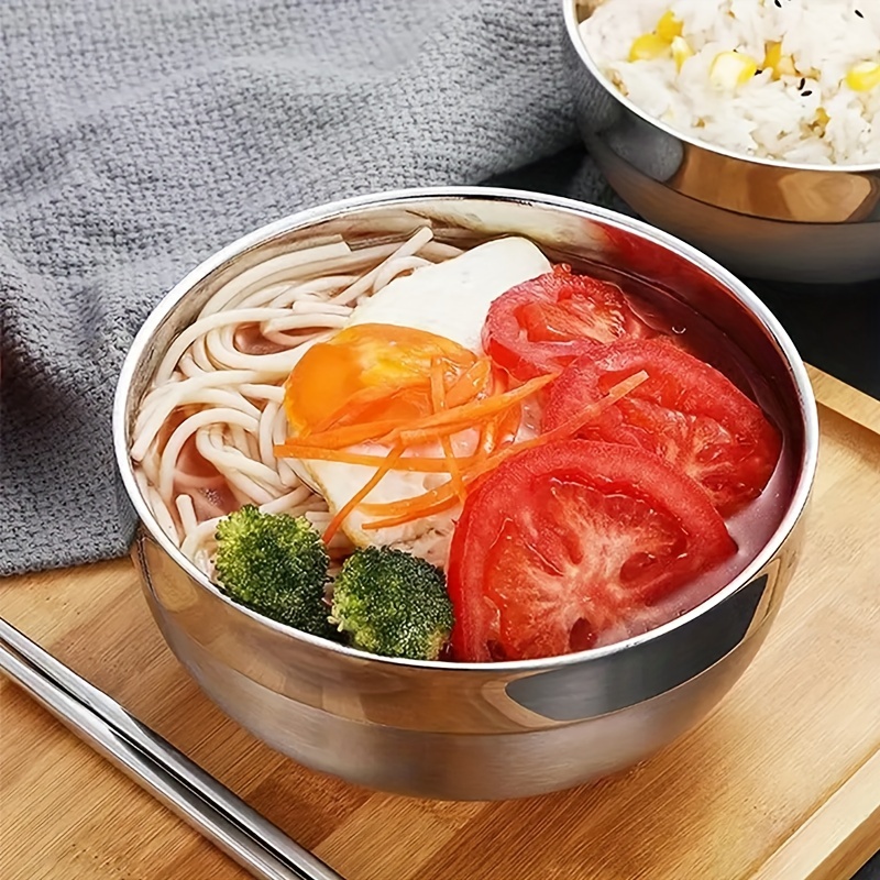 Double-Layer Kitchen Tableware Thermal Insulation Rice Soup Bowl