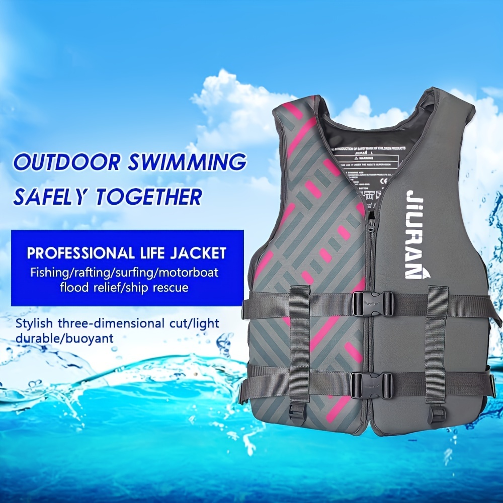Life Jackets Vest Adult Adjustable Safety Breathable Swimming Vest