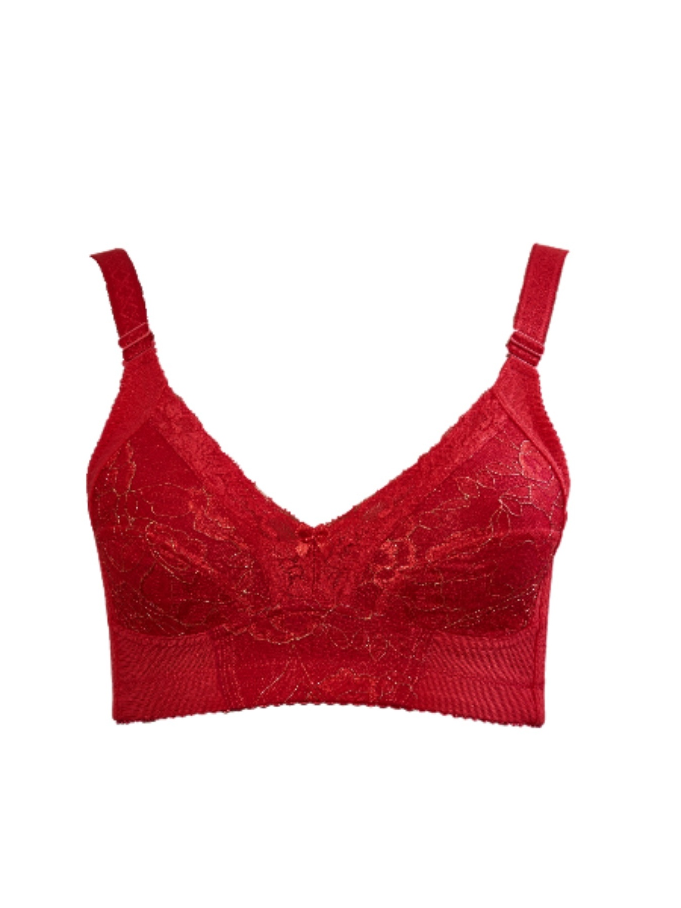 Sports Bras for Women Underwire Push Up Bralettes Solid Red 42D