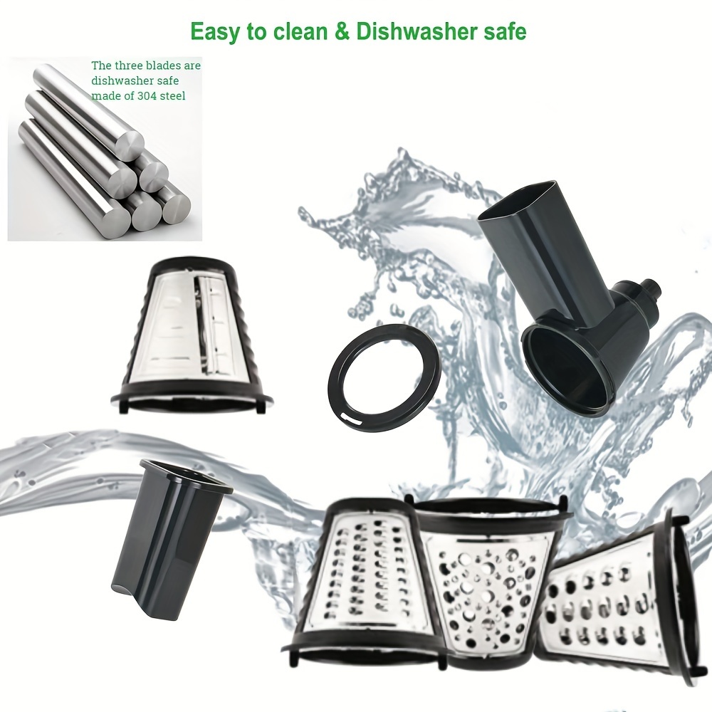  Slicer Shredder Attachment for KitchenAid Stand Mixer, Cheese  Grater KitchenAid, Slicer Accessories with 3 Blades (Grey): Home & Kitchen