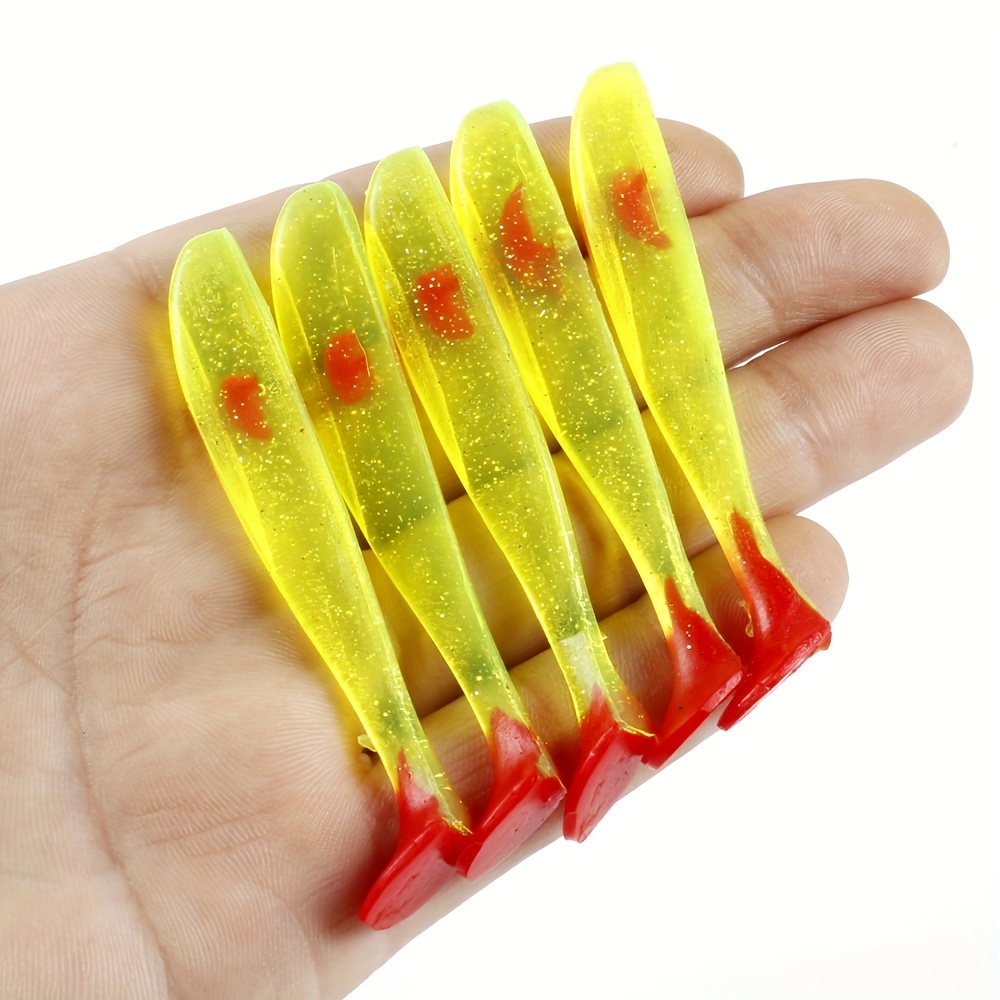 Double Color Silicone Fishing Lure Bass Pike Soft Bait - Temu
