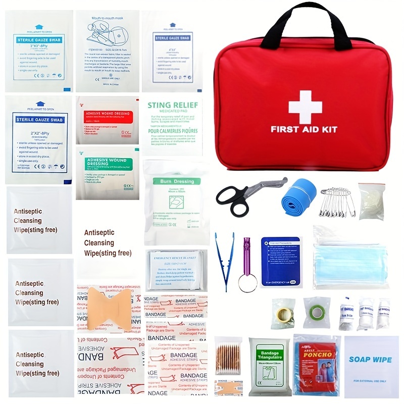 A Complete Models Dual Handle Portable First Aid Kit - Temu
