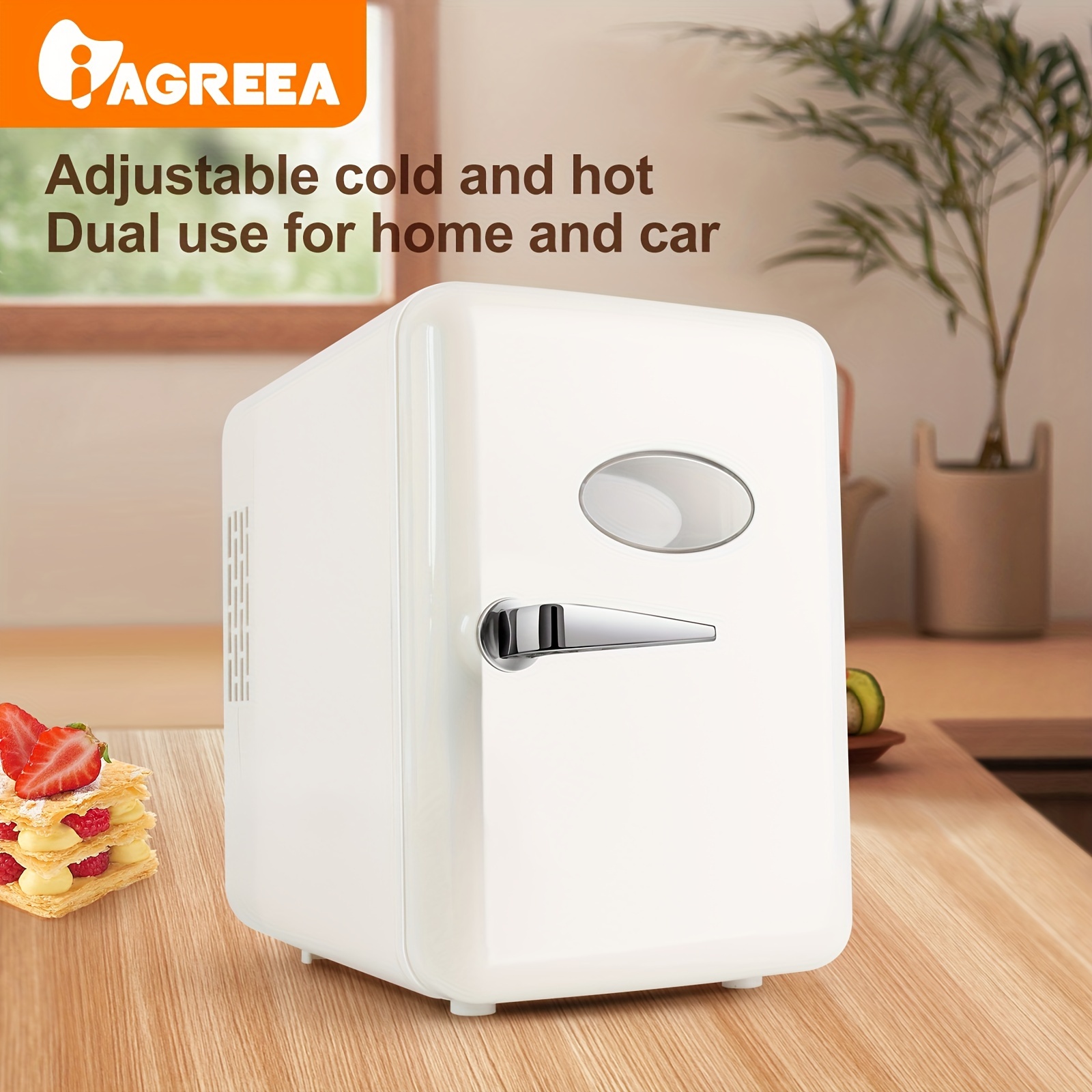 Mini Refrigerador/nevera Espejo Led Capacidad 8 L Compacto - Temu