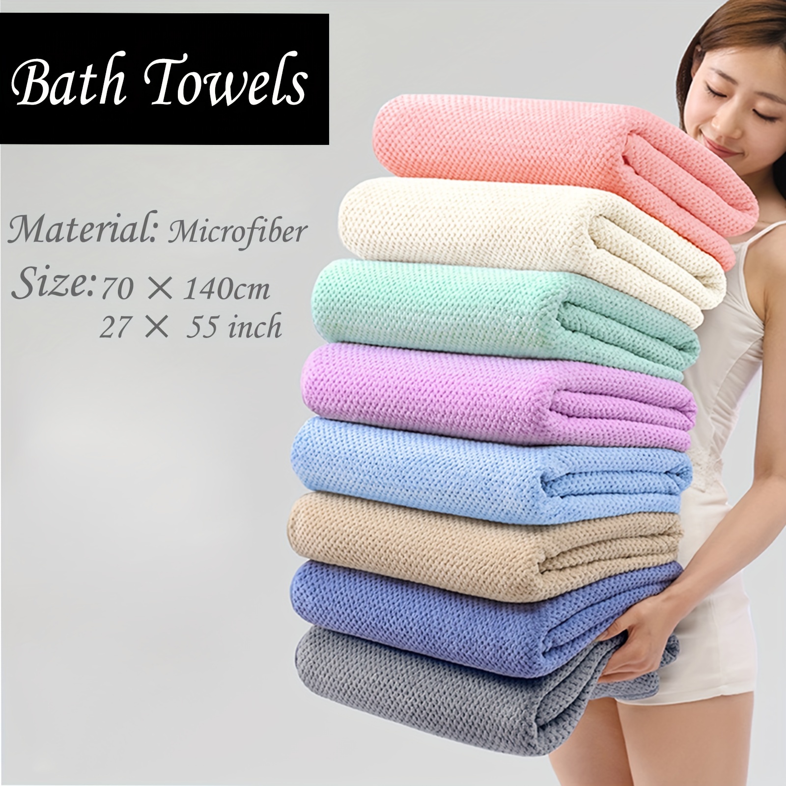 Microfiber Coral Fleece Towel Fabric for Bath Towel Set