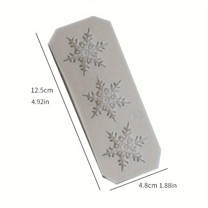 1pc, Multiple Christmas Snowflake Cake Decoration Mold Fondant Chocolate  Mousse Silicone Mold.