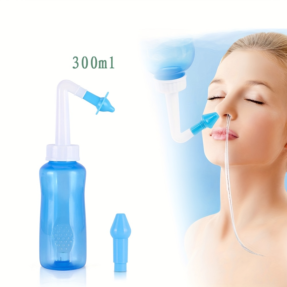 Enjuagador nasal, limpiador de lavado nasal, botella de lavado nasal para  riego nasal, enjuague nasal, cuidado de la nariz para adultos y niños