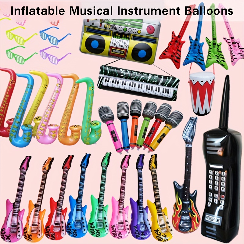 Instrumento Musical Inflable Simulación Radio Pvc Inflable - Temu