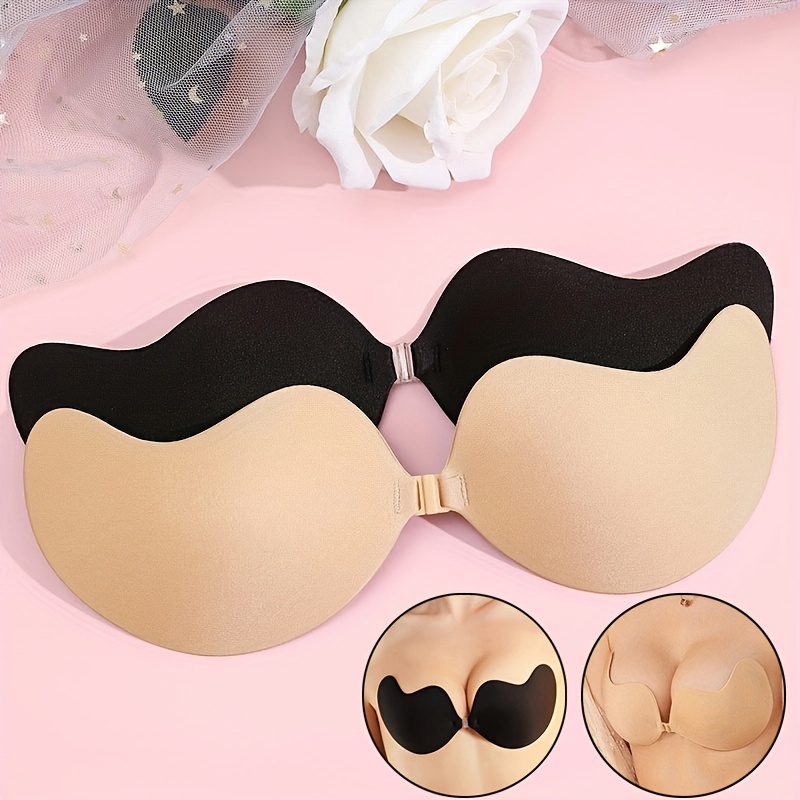 Nude Reusable Strapless Backless Push Up Bra