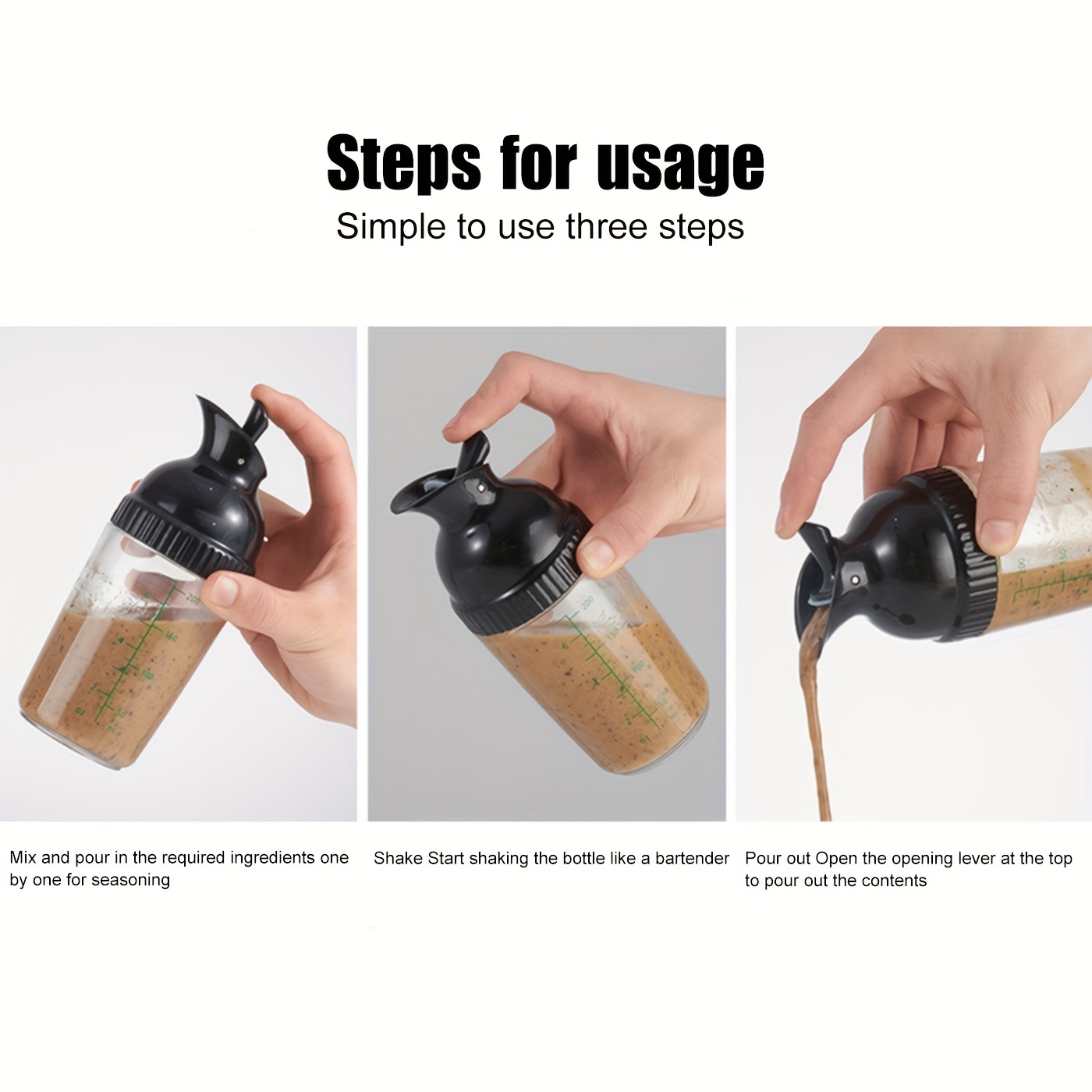 Easy-to-use Plastic Sauce Bottle With Scale - Perfect For Ketchup, Jam, And Salad  Dressing - Temu