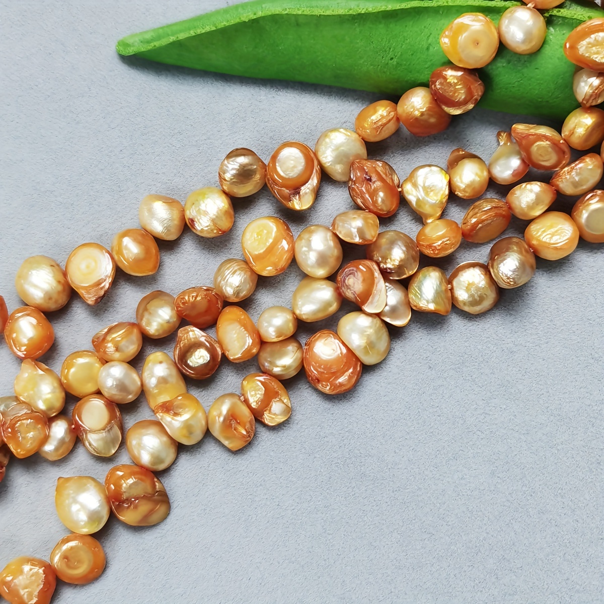 1 Strand Baroque Natural Freshwater Pearls Irregular Loose - Temu