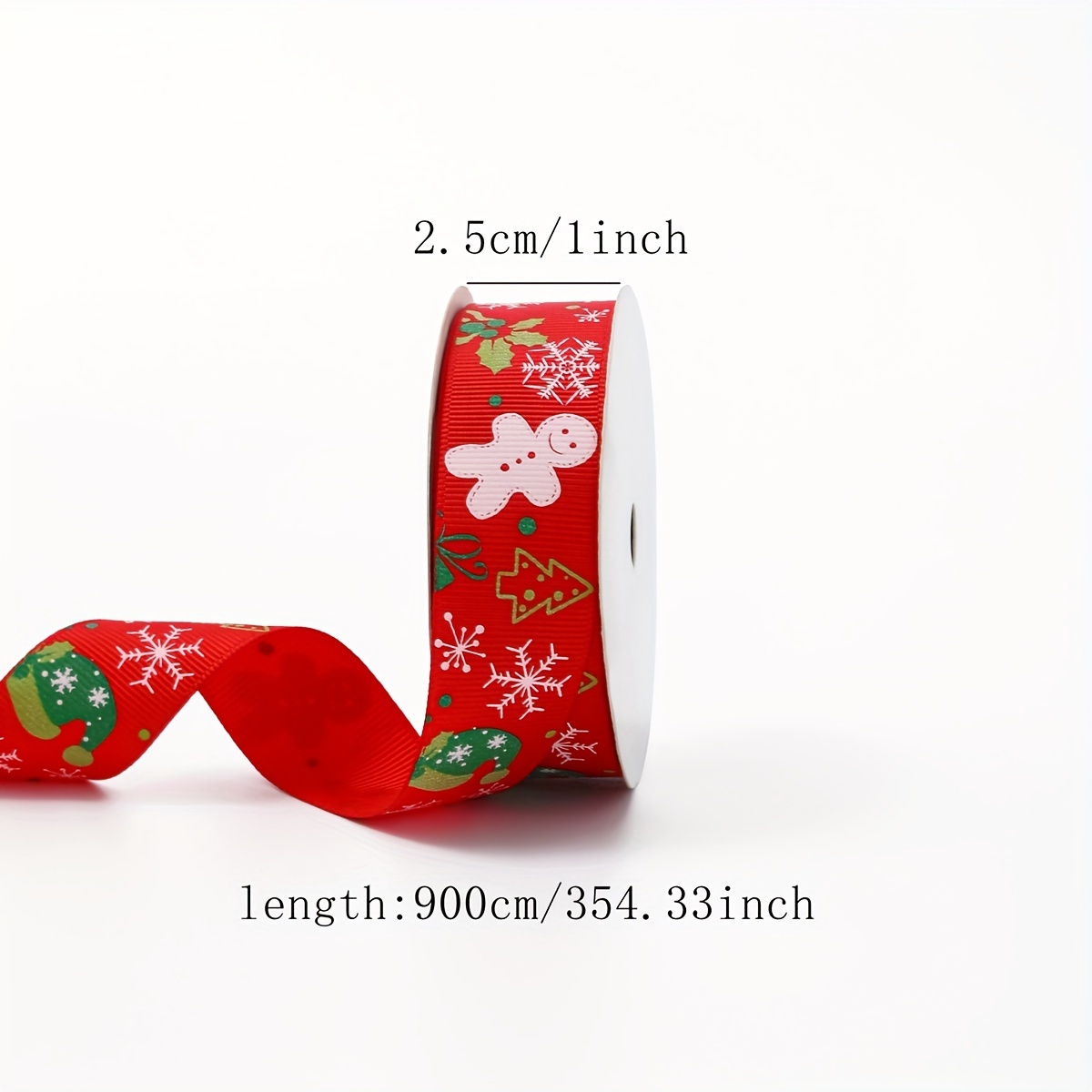 22m Christmas Wrapping Ribbon Slim Festival Props Xmas Wreath Tree Ornament
