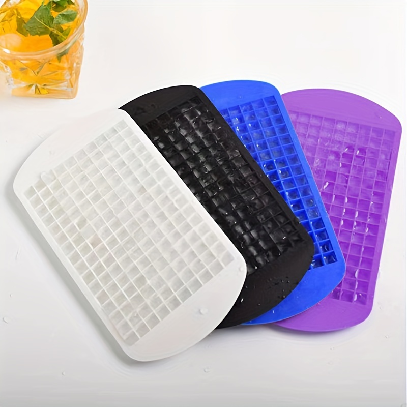 1pc 160 Grids Silicone Ice Cube Tray, Small Square Ice Maker, DIY Ice Cube  Mold, For Kitchen