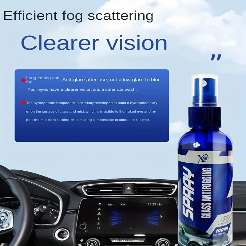 Anti Fog Spray Car Windshield Defogging Agent Glass Defogger For Automotive  Interior Glass And Mirrors To Prevent Fogging - 8.79oz