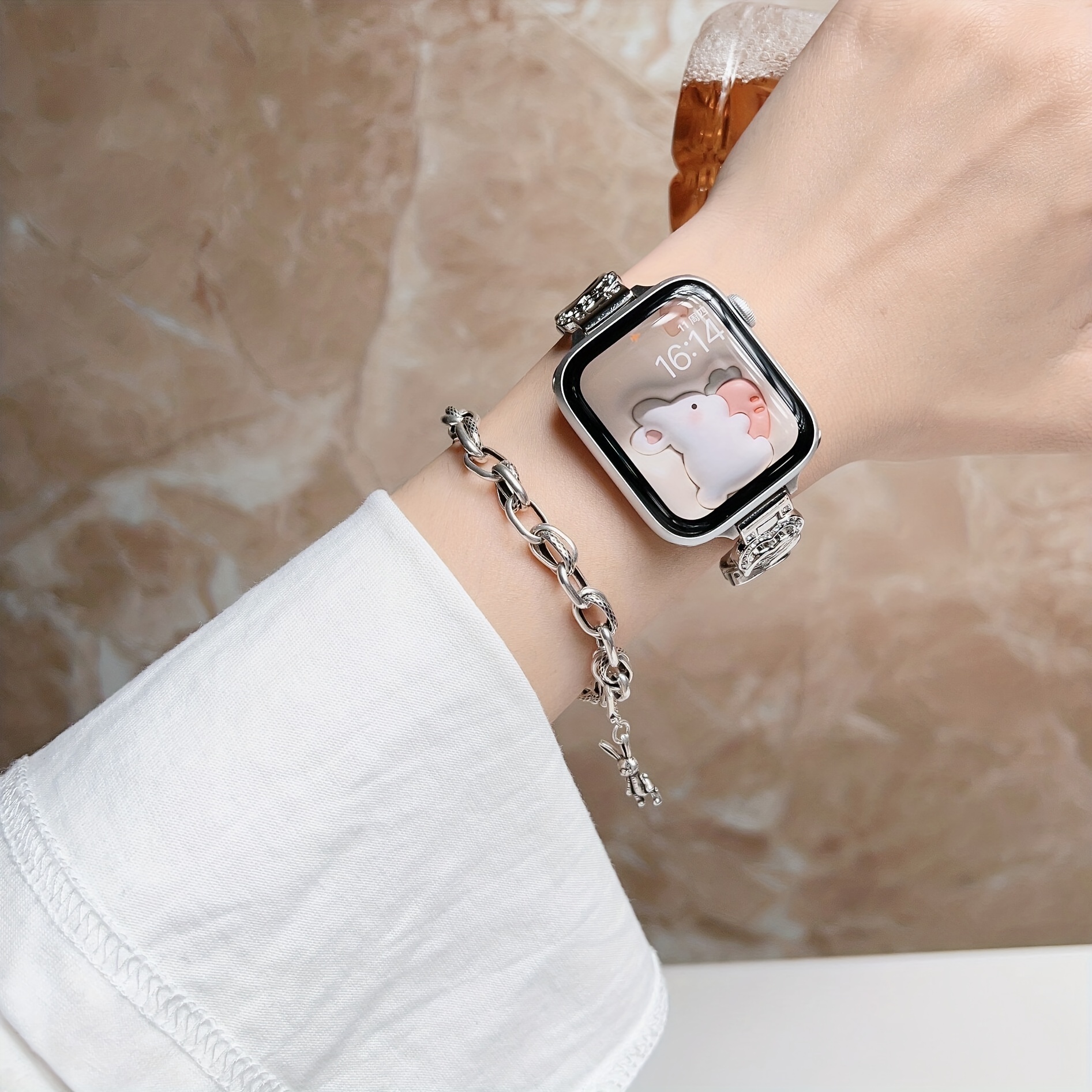 Resin Watch Band Wrist Strap For Apple Watch Series SE 7 6 5 4 3