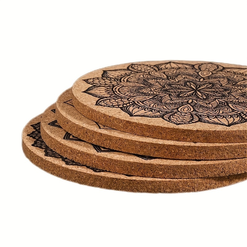 Cork Coasters Drink Cork Coasters For Drink Absorption - Temu