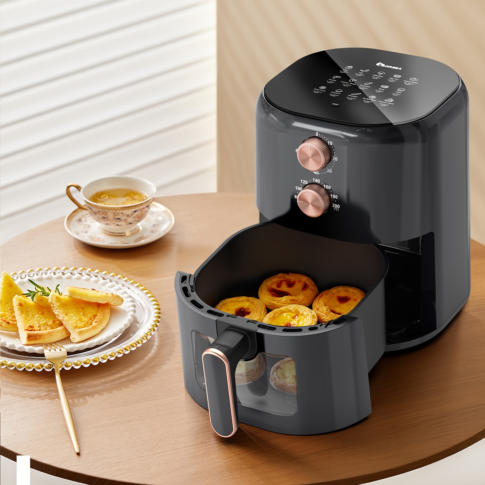 Air Fryer Large Air Fryer, 6.8 Qt Airfryer Oven, 8 Presets Led Touch  Digital Screen, Shake Reminder, Nonstick Basket, Stainless Steel Electric  Hot Oilless Cooker (recipes Book/skewers Included) Cookware, Small Kitchen  Appliance 