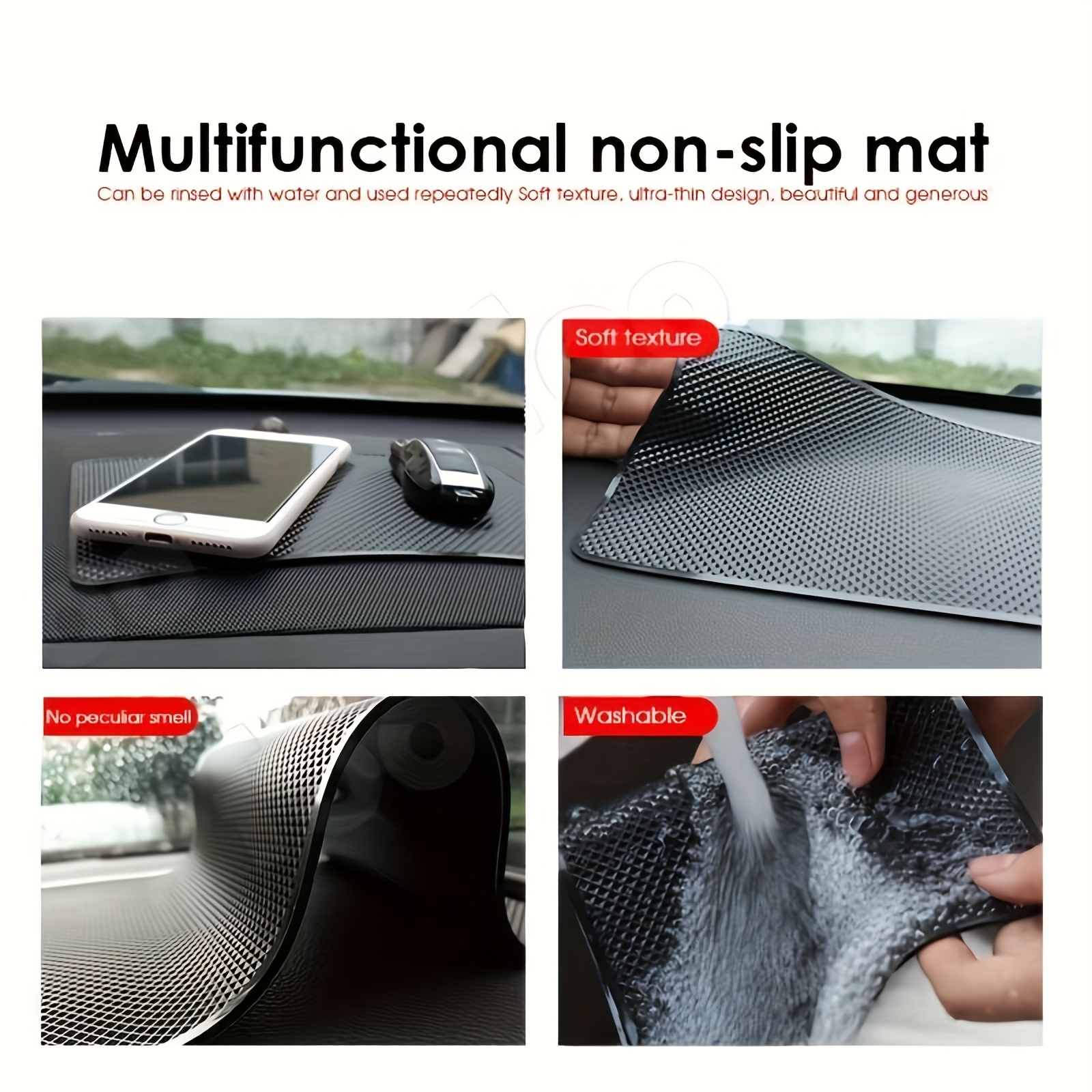 Car Dashboard Anti slip Rubber Pad Universal Non slip Car - Temu Germany