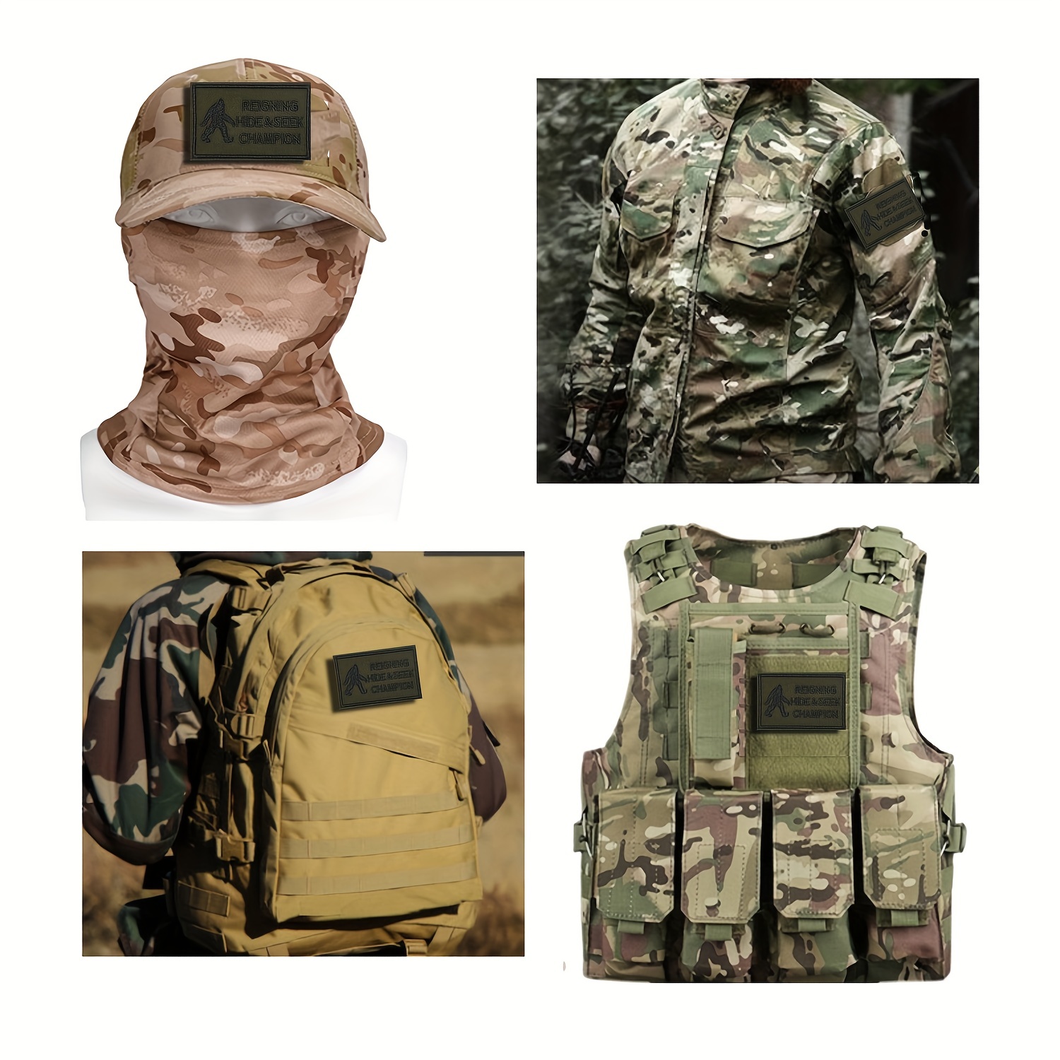 1pc Hominid Funny Morale Patches Embroidered Applique Fastener, Hook & Loop  Emblem For Backpack Vest Caps Uniforms