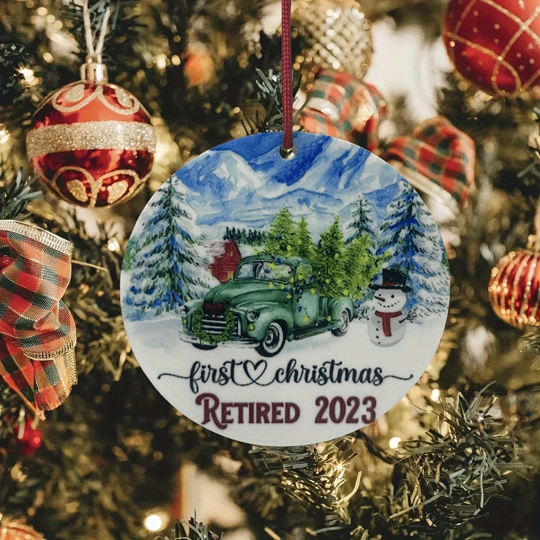 New Acrylic Christmas Break Through Ornament Christmas Gift - Temu