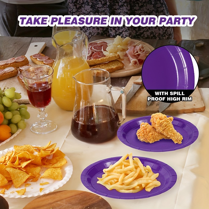 10/20/50pcs Disposable Paper Plates, 9in/7in Golden Dinner Plates Bulk For  Party Supplies, Colored And Sturdy Party Plates For Birthday, Wedding,  Valentine's Day, Bridal Party Supplies, Shop On Temu And Start Saving