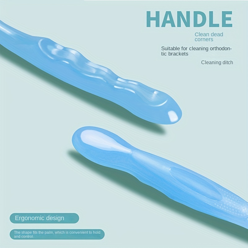 Denture Cleaning Toothbrush Orthodontic Double sided Toothbrush
