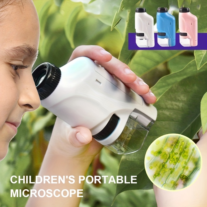 Microscope Portatif Pour Enfants HD 180x Puzzle éducatif Science