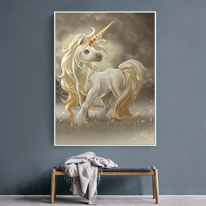 5d Diy Diamond Painting Unicorn Full Diamond Painting With - Temu