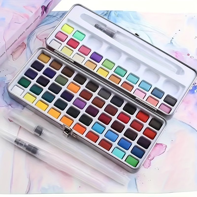 Solid Watercolor Paint, 8-color Powder Cake Children's Painting Color Oil  Brush, Elementary School Students Portable Beginners Painting Supplies  Halloween/thanksgiving Day/christmas Gift - Temu Philippines