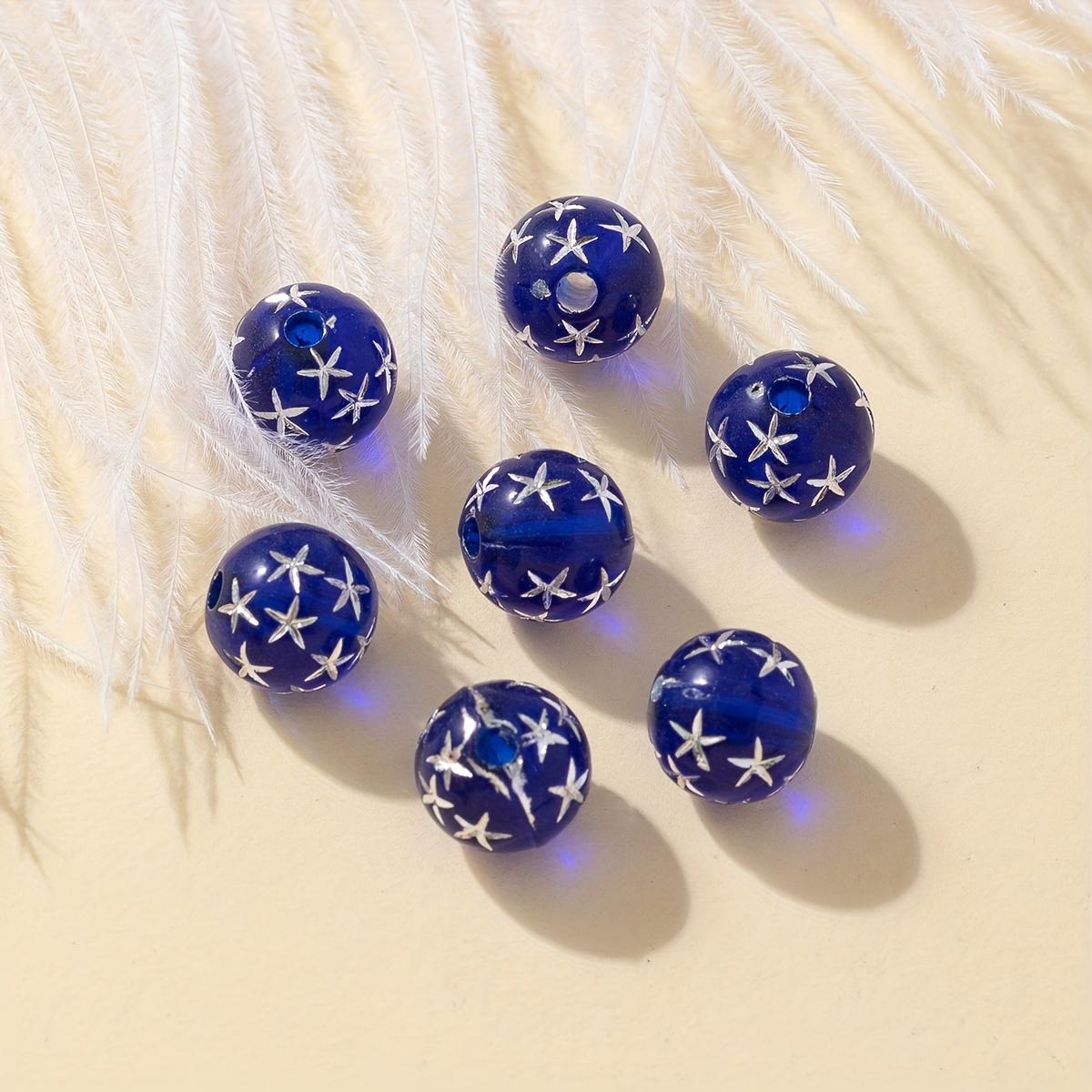 

30pcs Vintage Blue Star Beads For Jewelry Making Diy Special Fashion Necklace Bracelet Handmade Craft Supplies