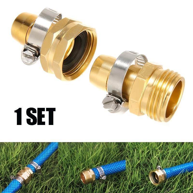 Garden Hose Repair Kit: Zinc aluminum Connectors 5/8 Male - Temu