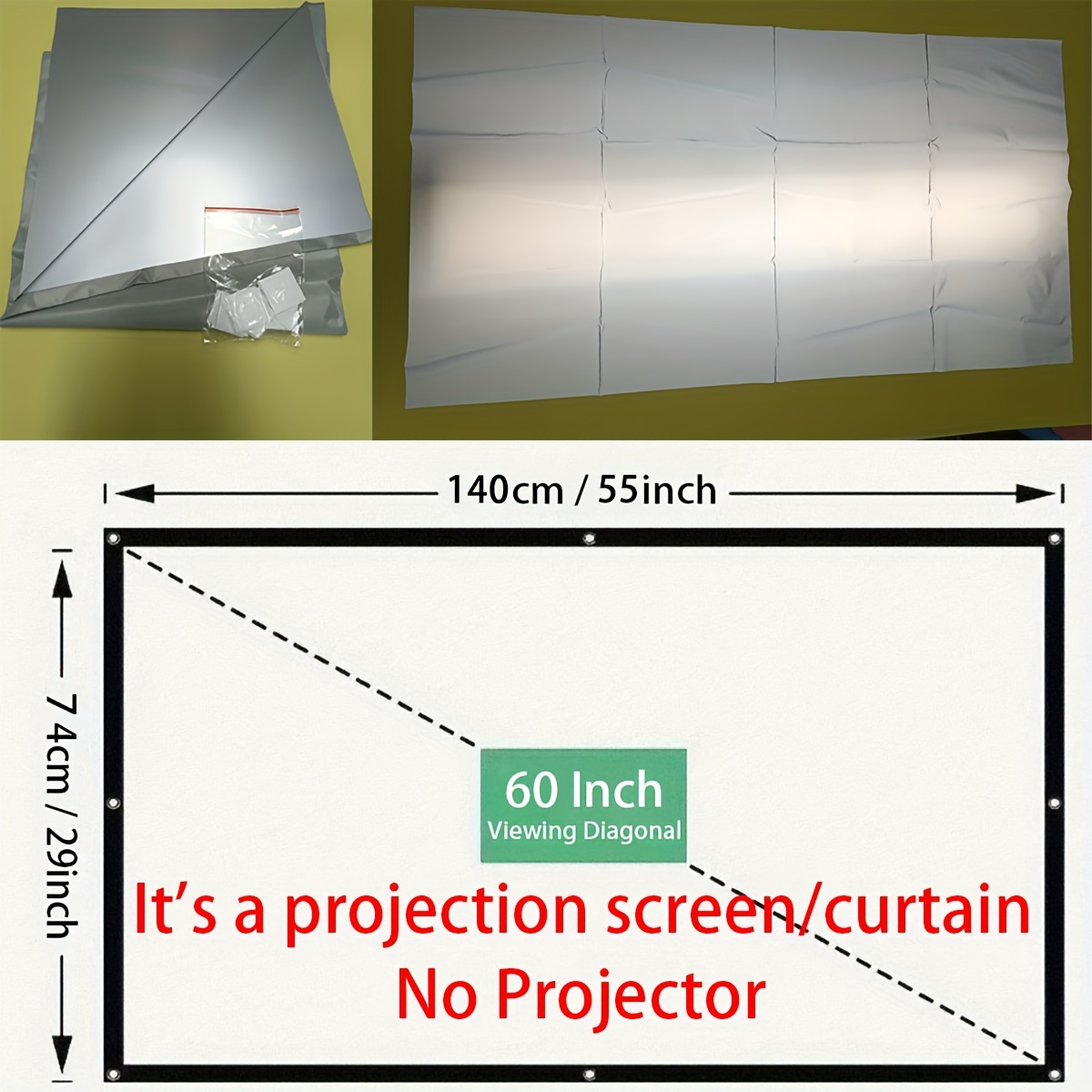 Smartphone Projector DIY Phone Portable Home Cinema TV Screen for