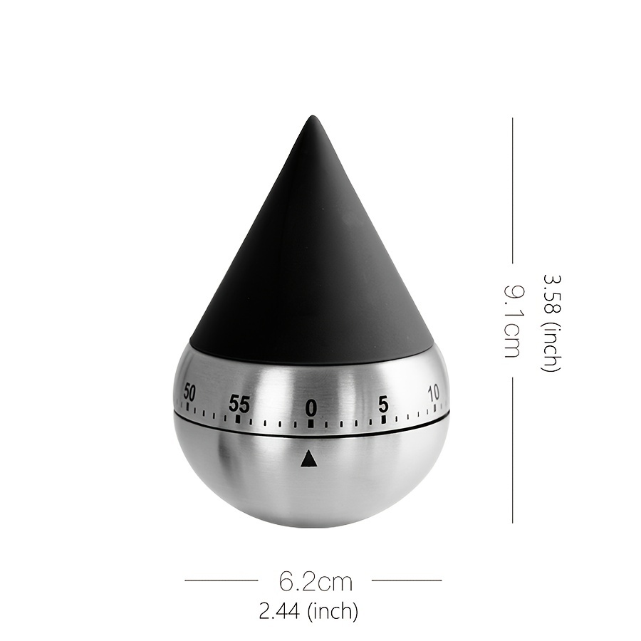1pc Kitchen Timer Magnetic 60 Minutes Mechanical Timer Stopwatch Alarm Clock