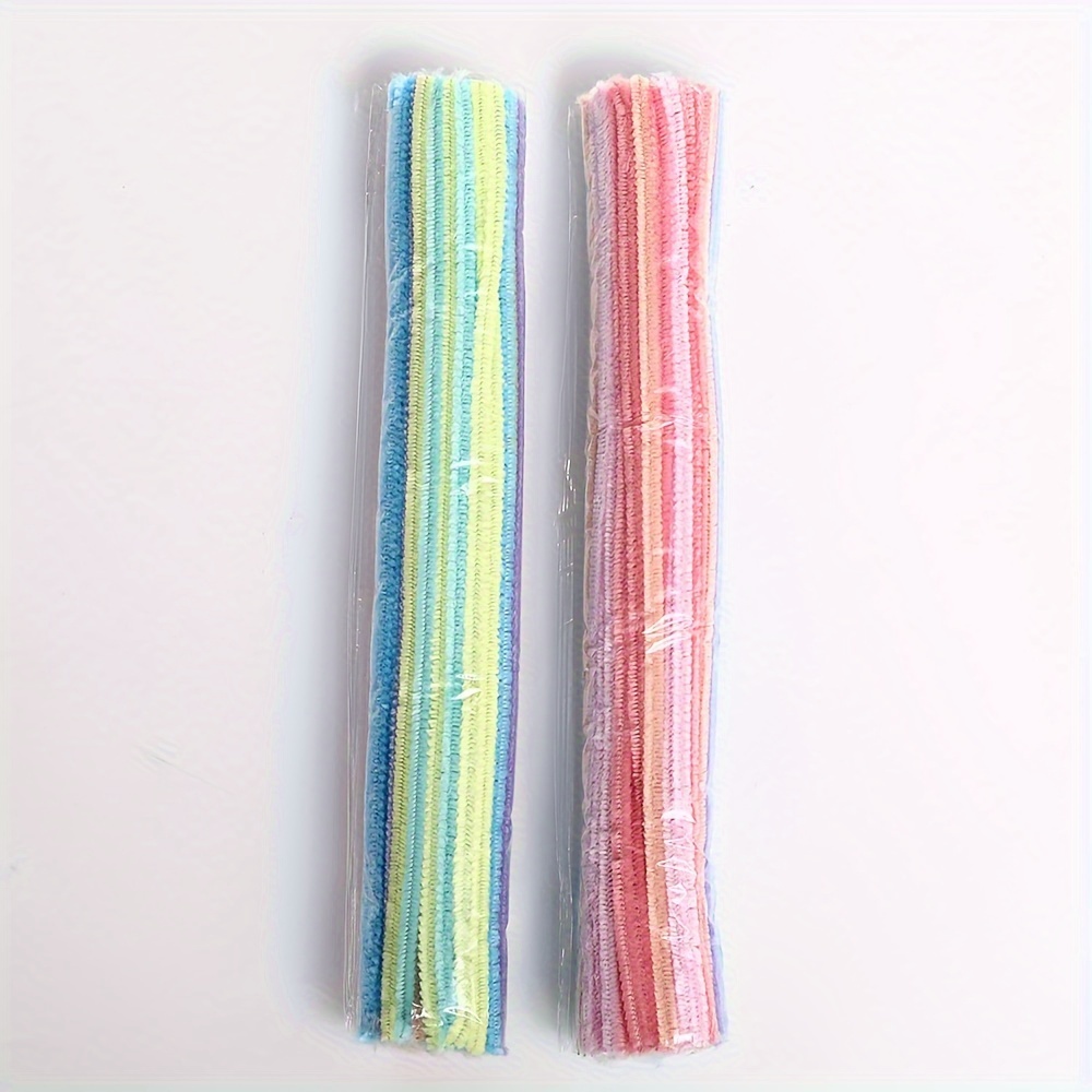100pcs Random Color Macaron Twist Rod, Kindergarten Diy Toy