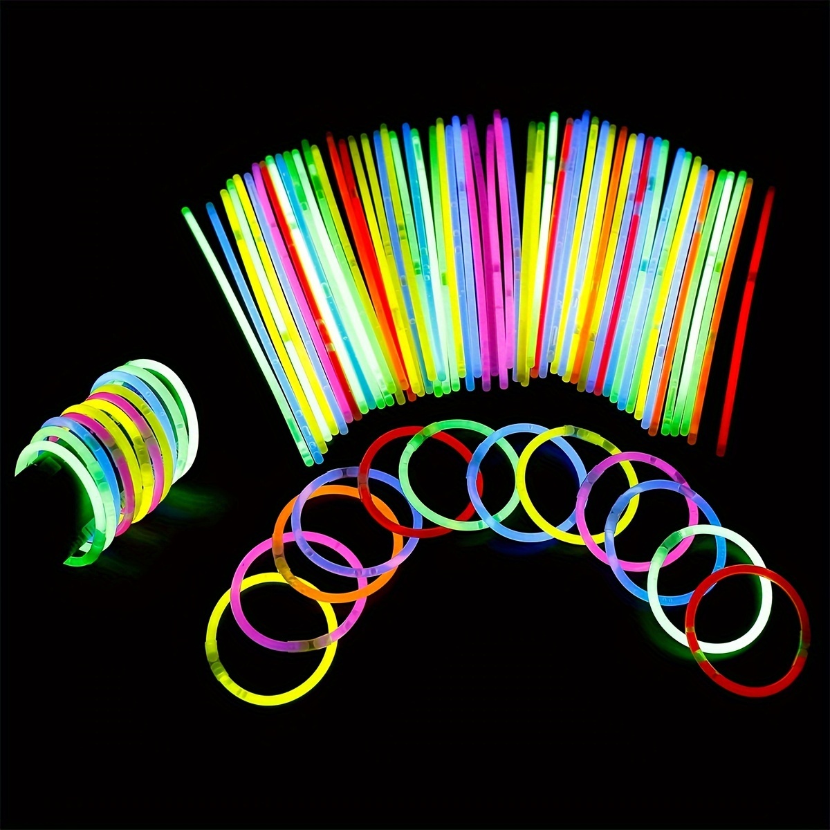 Led Glow Sticks Bulk: Add Colorful Fun Xmas Birthday Wedding - Temu