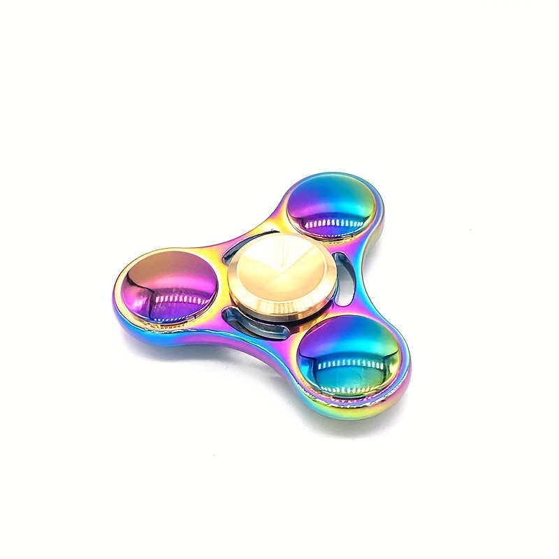 Colorful Hand Spinner Edc Fidget Spinner Rainbow Spiner Anti - Temu