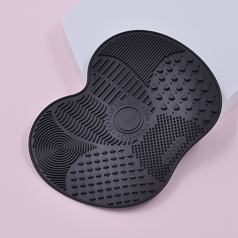 Large Silicone Makeup Brush Cleaning Mat With Suction Cups - Temu