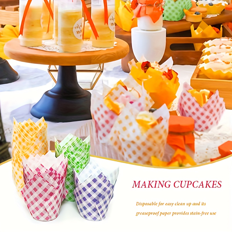 Disposable Muffin Cups, Heat Resistant Paper Cupcake Cups, Grease Proof Cupcake  Liners, Muffin Molds, Baking Tools, Kitchen Gadgets, Kitchen Accessories,  Home Kitchen Items - Temu