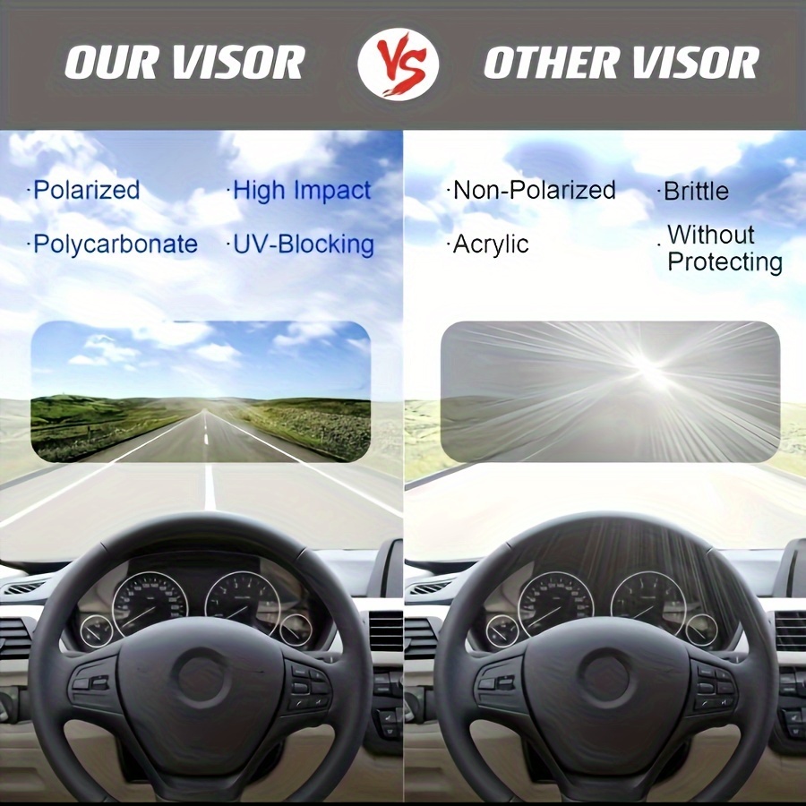Car Sun Visor Universal Anti glare Polarized Car Sun Visor - Temu