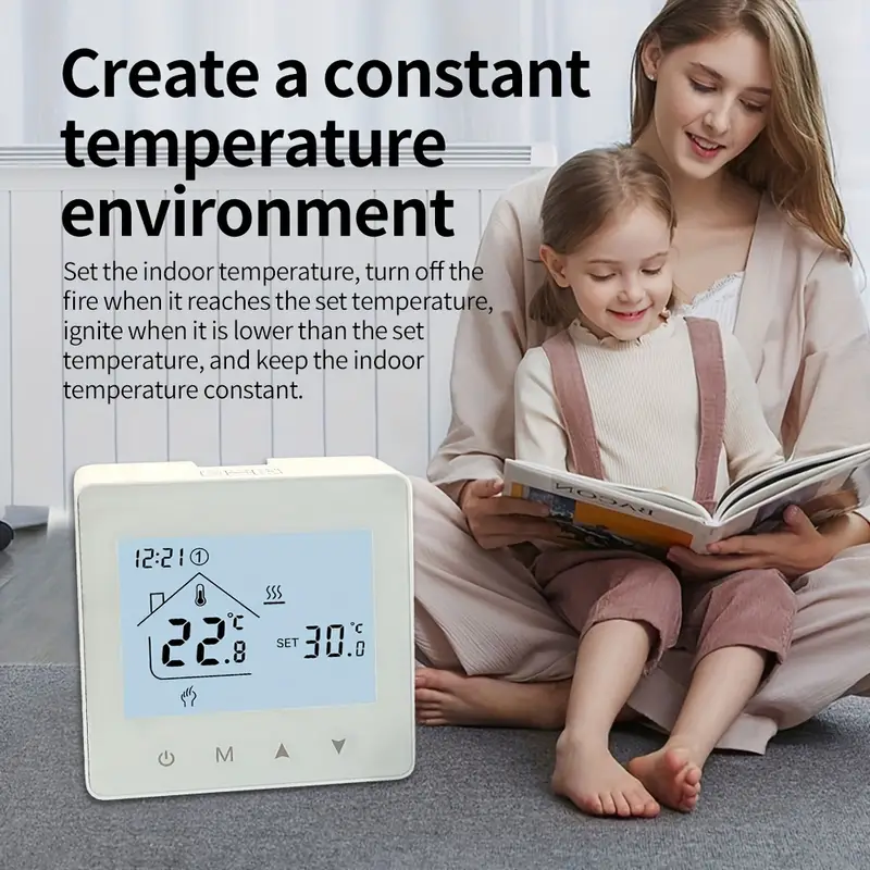 Warm Floor Thermostat Battery And Type C Powered - Temu