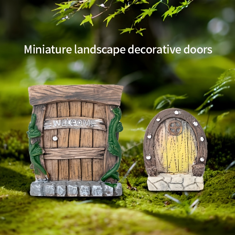 Miniature Fairy Gnome Door Add A Magical Touch Garden - Temu