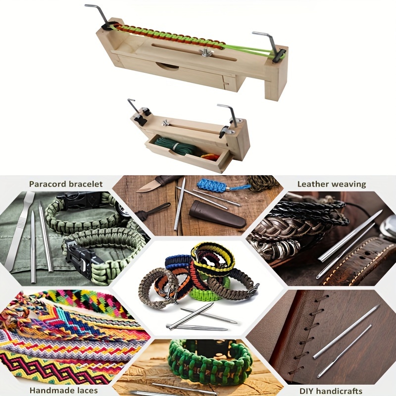 Vbestlife Paracord Bracelet Kit and Jig Bracelet Maker Paracord Tool Kit  Adjustable Bracelet Maker Paracord Tool Kit Metal Weaving DIY Craft Maker  Tool Inc