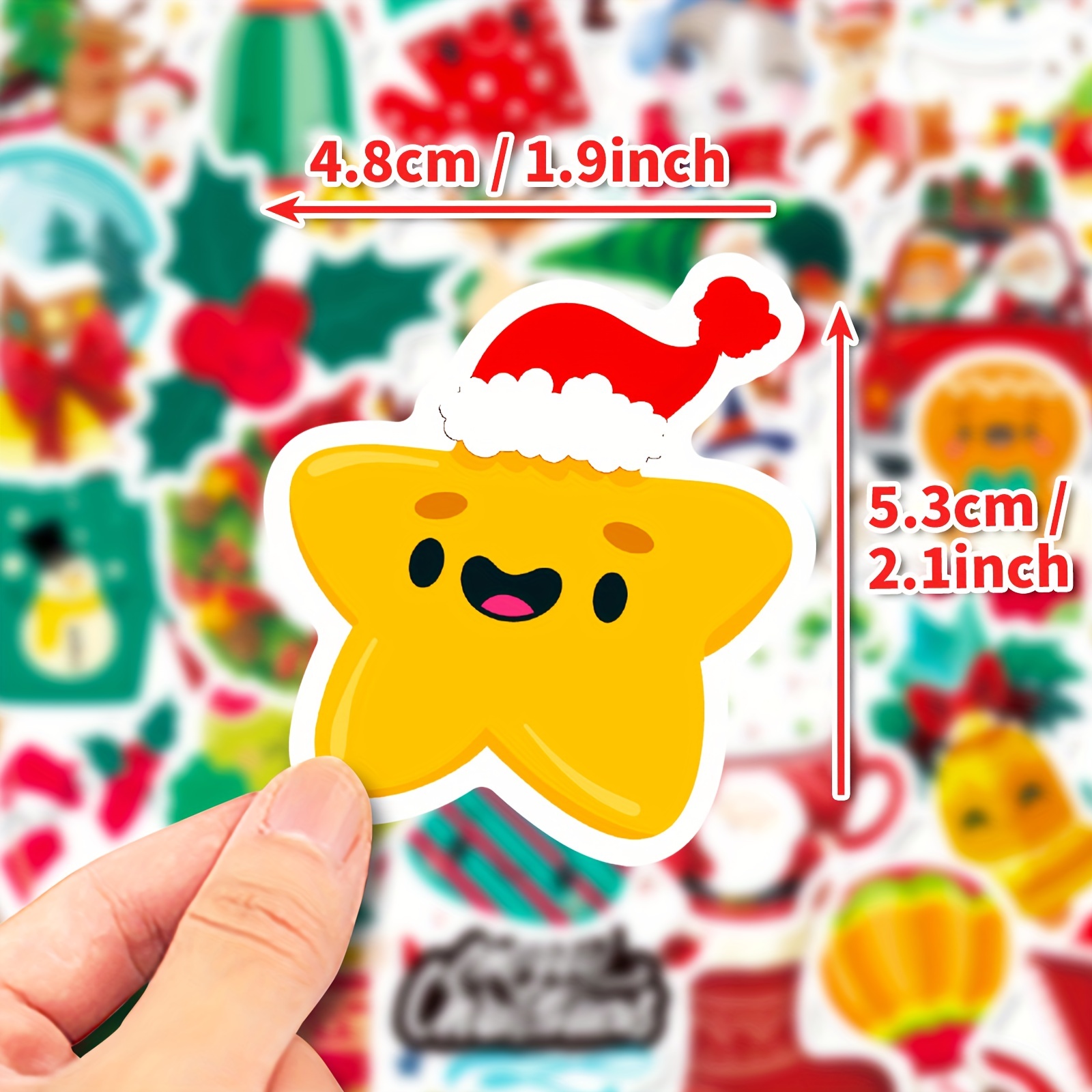 Christmas Santa Claus Graffiti Decoration Stickers For - Temu