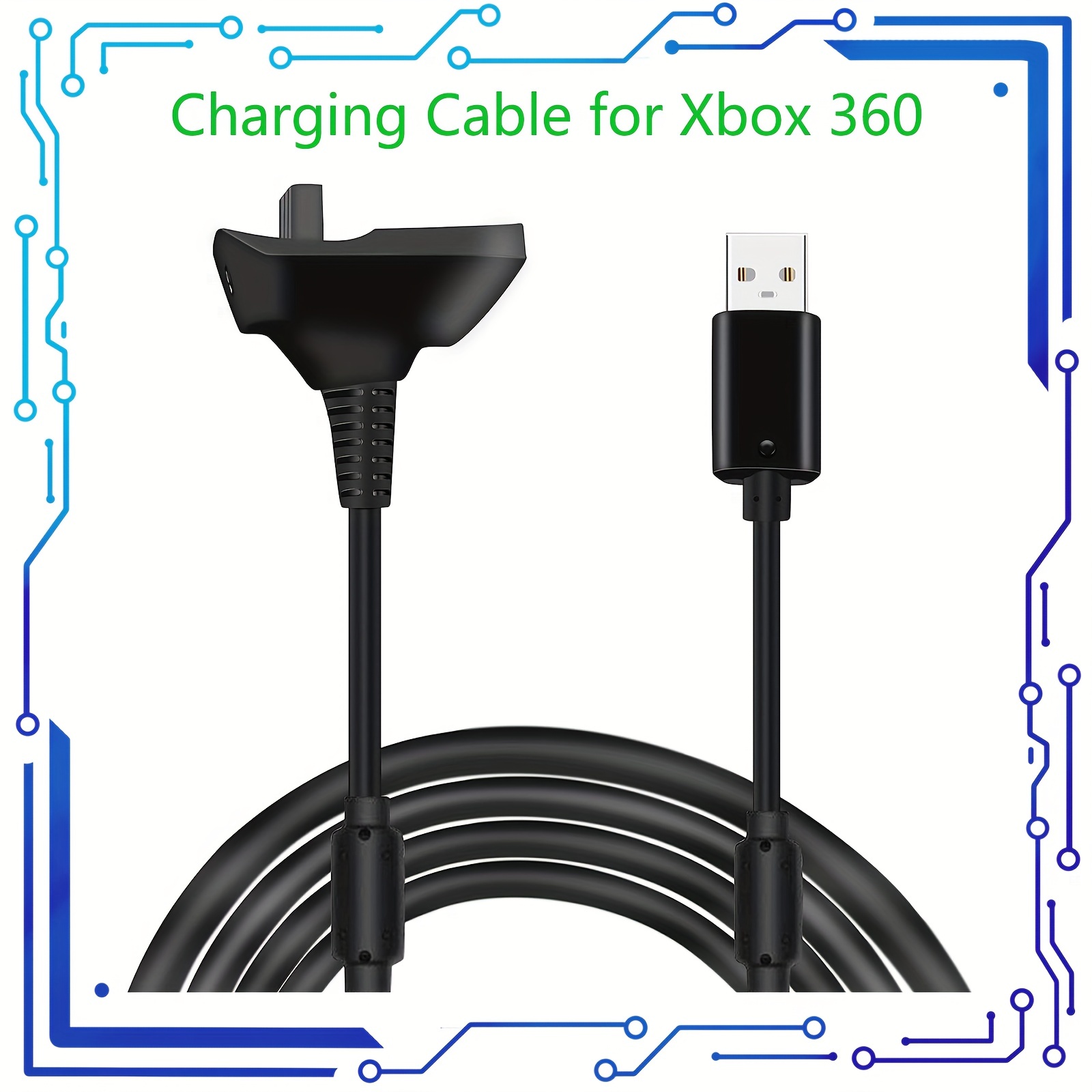 Câble De Remplacement Pour Manette Xbox 360, câble USB, Câble De Manette De  Jeu 5 Broches, Câble De Remplacement Pour Câble Avec Adaptateur De