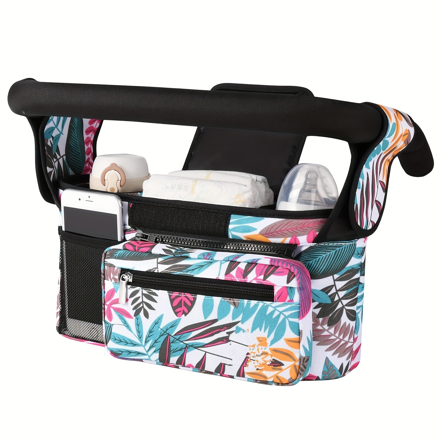 Stroller organizer with cup holders sale