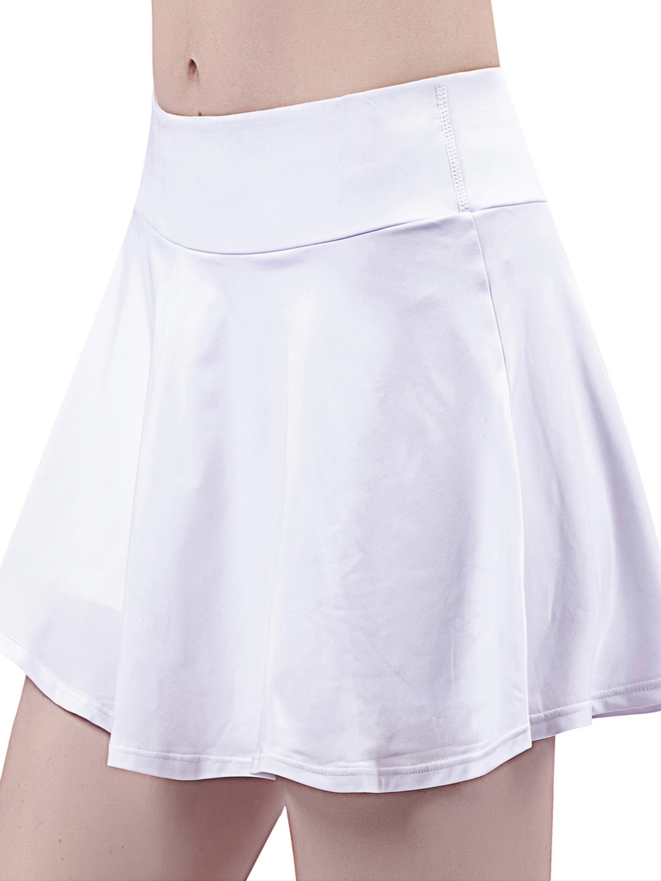 Women's Activewear: Solid Color High Waist Tennis Skirts 2 - Temu