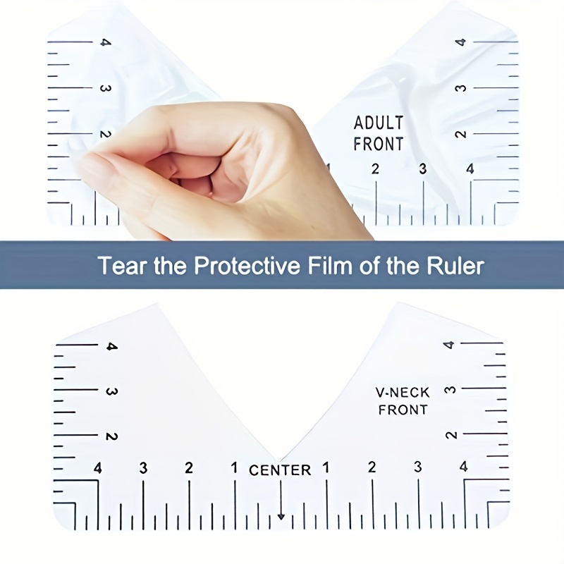 9pcs T Shirt Ruler Guide For Vinyl Alignment, T Shirt Ruler For Heat Press,  T Shirt Rulers To Center Vinyl