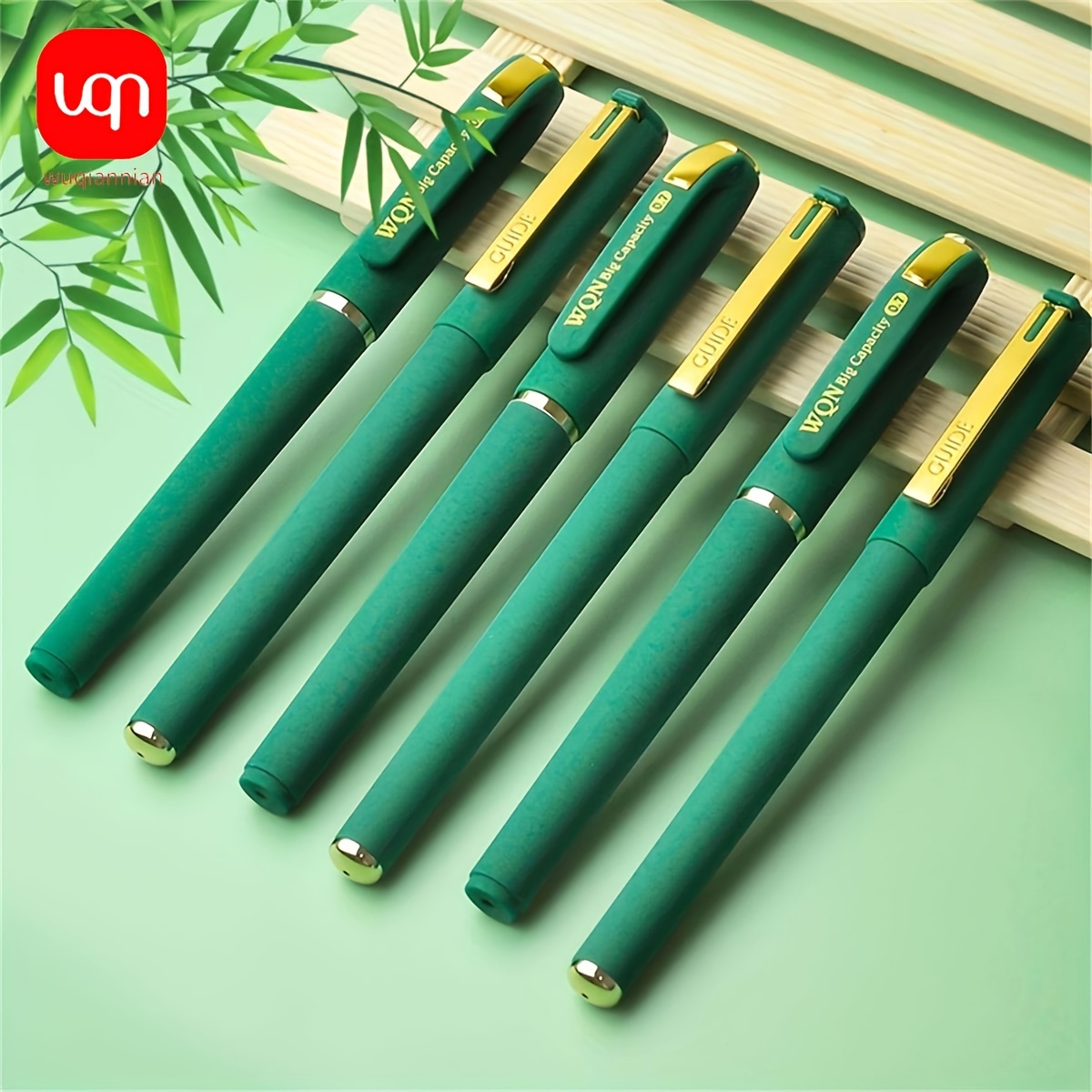 School Supplies Refillable Stick Roller Ball Pen Liquid Ink Pen Water  Proof, Fine Point, Green Ink - China Pen, Gel Pen